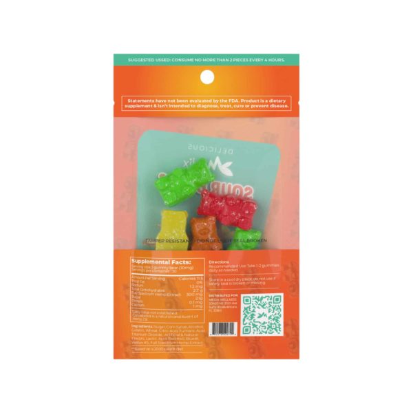 CBD Sour Gummy Bears 100mg 2